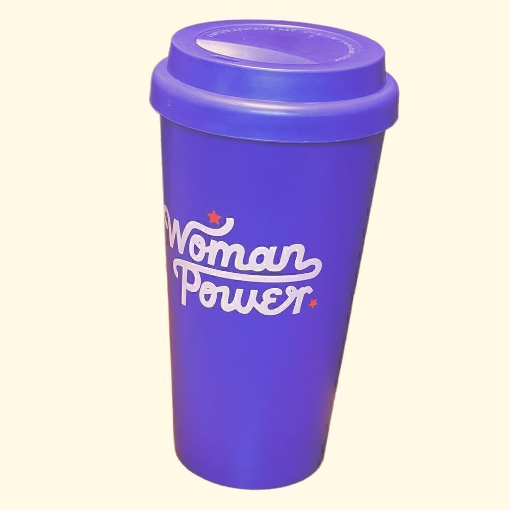 Purple Woman Power Travel Mug